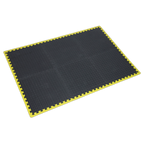 Interlocking EVA Foam Workshop Mat Set with Hi-Vis Edges 1240 x 1825mm MIC1218Y3