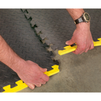 Interlocking EVA Foam Workshop Mat Set with Hi-Vis Edges 1240 x 1825mm MIC1218Y3