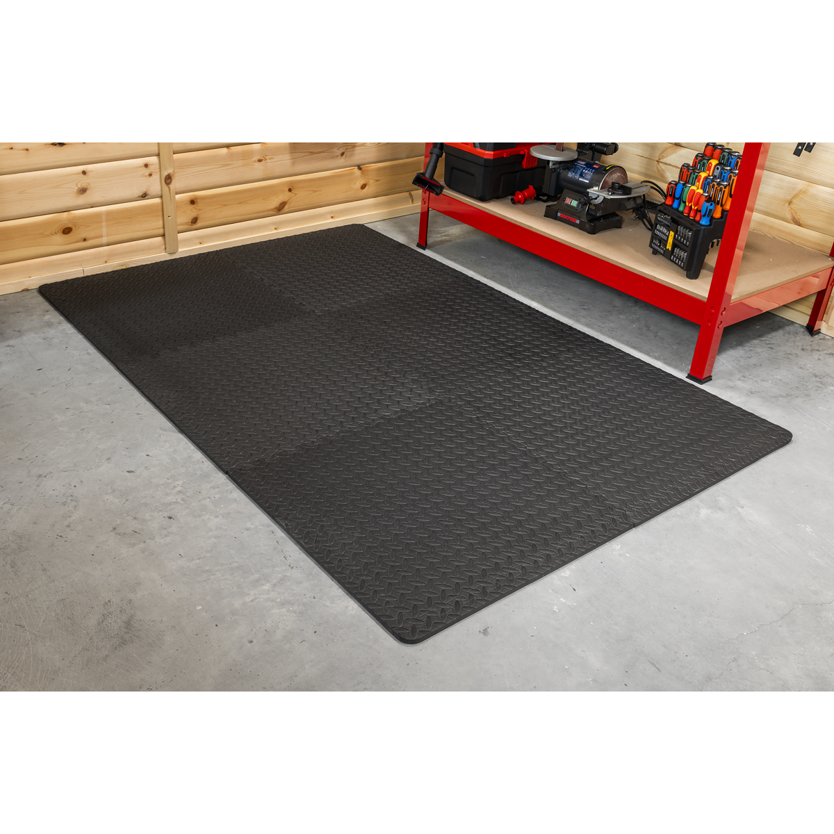 Interlocking EVA Foam Workshop Mat Set 1200 x 1800mm MIC1218