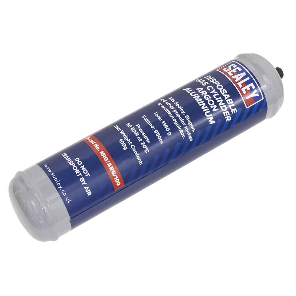 Disposable Argon Gas Cylinder 100g MIG/ARG/100