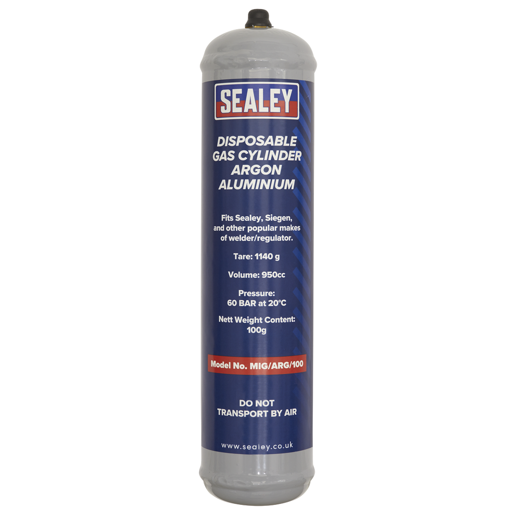 Disposable Argon Gas Cylinder 100g MIG/ARG/100