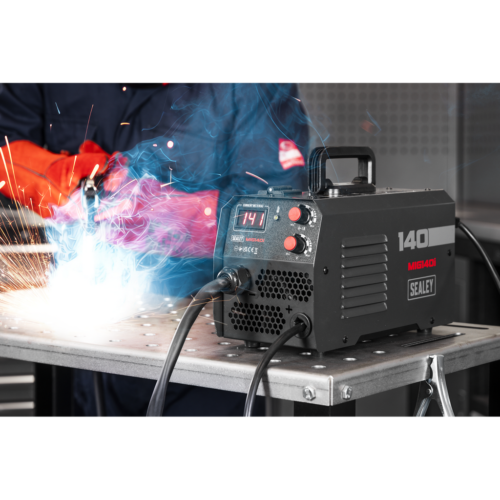 Flux Cored Gasless MIG Inverter Welder 140A MIG140i