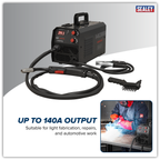 Flux Cored Gasless MIG Inverter Welder 140A MIG140i