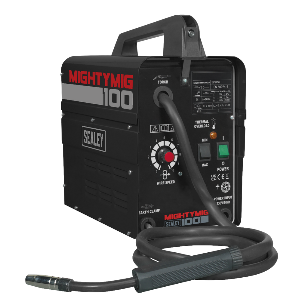 Gasless MIG Welder 100A 230V MIGHTYMIG100