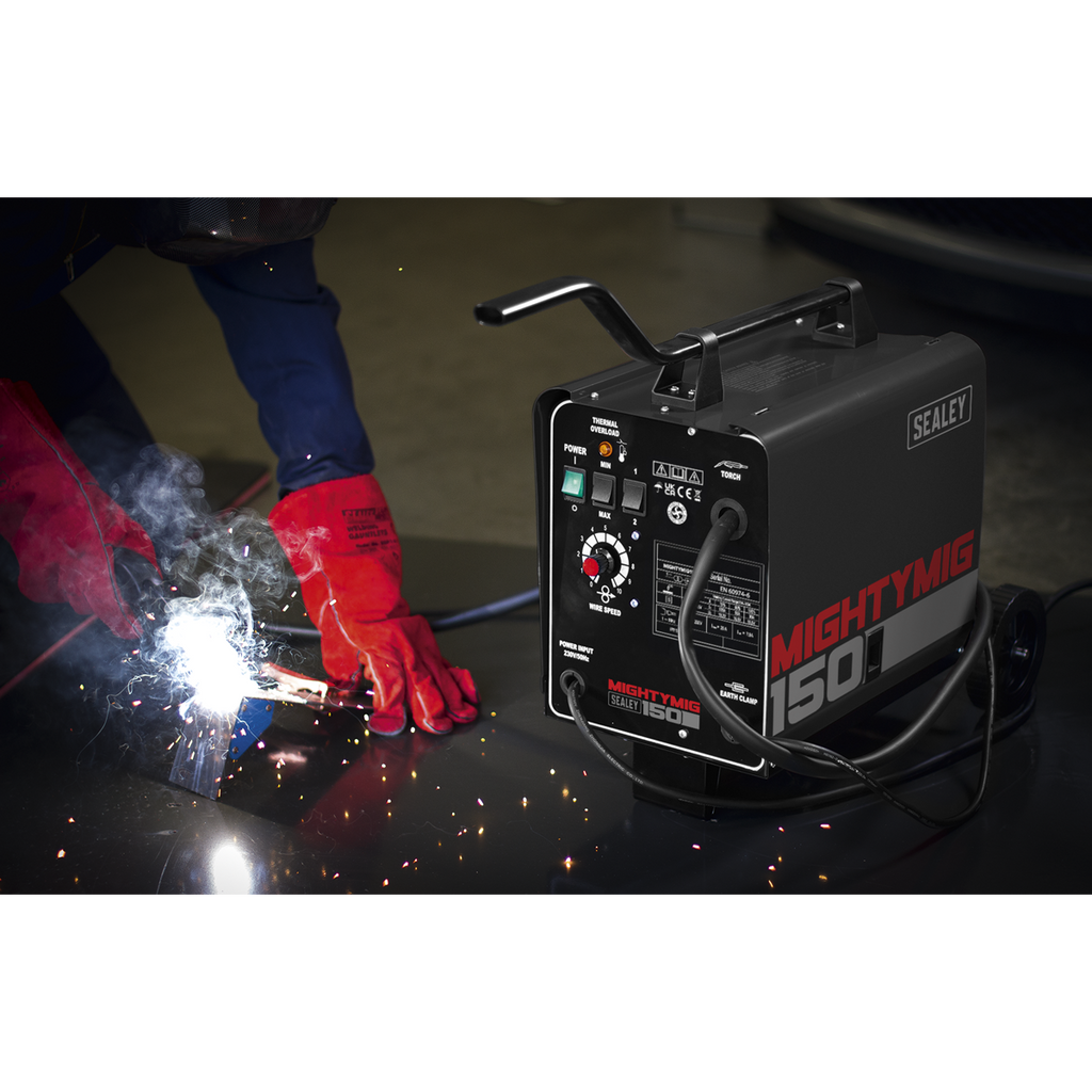 Professional Gas/Gasless MIG Welder 150A 230V MIGHTYMIG150