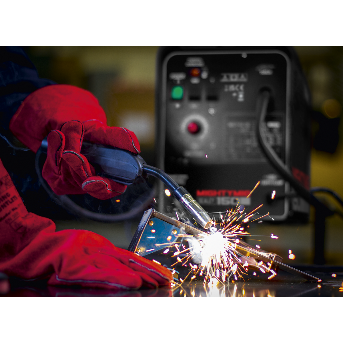 Professional Gas/Gasless MIG Welder 150A 230V MIGHTYMIG150
