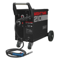 Professional Gas/Gasless MIG Welder with Euro Torch 210A MIGHTYMIG210