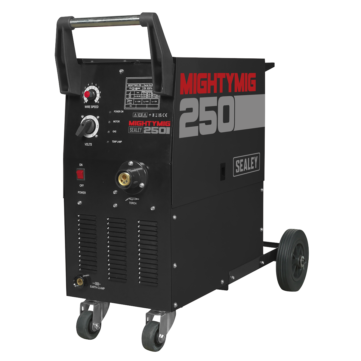 Professional Gas/Gasless MIG Welder with Euro Torch 250A MIGHTYMIG250