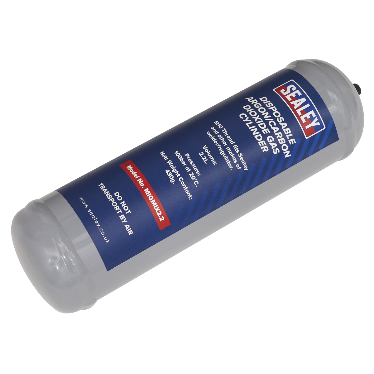 Disposable Argon/Carbon Dioxide Gas Cylinder 430g MIGMIX2.2