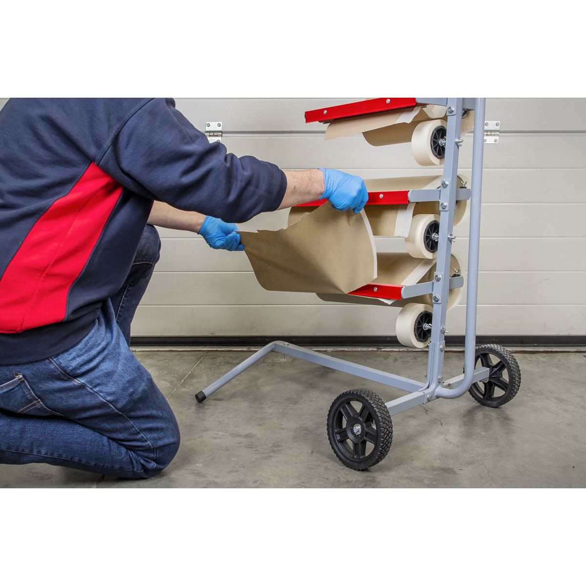 Masking Paper Dispenser Tree 2 x 300mm & 2 x 450mm Rolls MK63