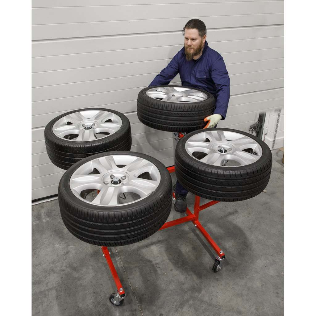Alloy Wheel Repair/Painting Stand 4 Wheel Capacity MK74