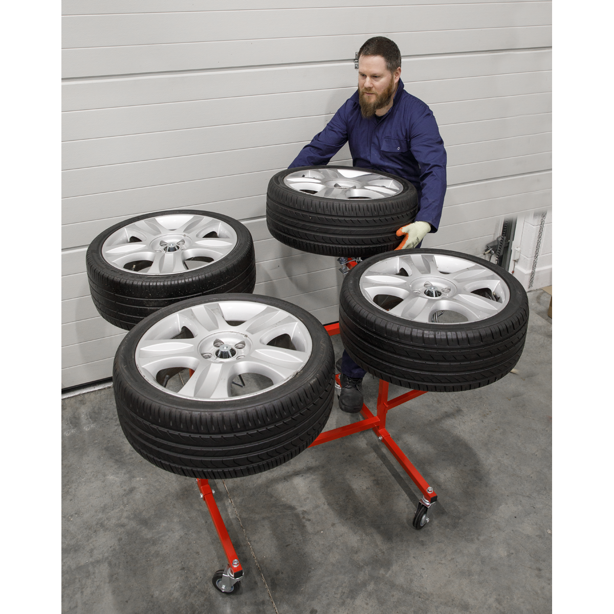 Alloy Wheel Repair/Painting Stand 4 Wheel Capacity MK74