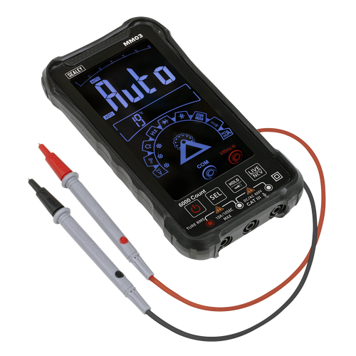 10-Function Touchscreen Rechargeable Auto-Ranging Digital Smart Multimeter MM03