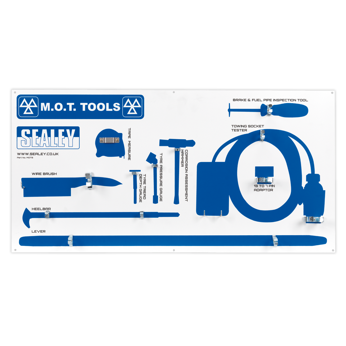 MOT Tool Board with Tools MOTBKIT