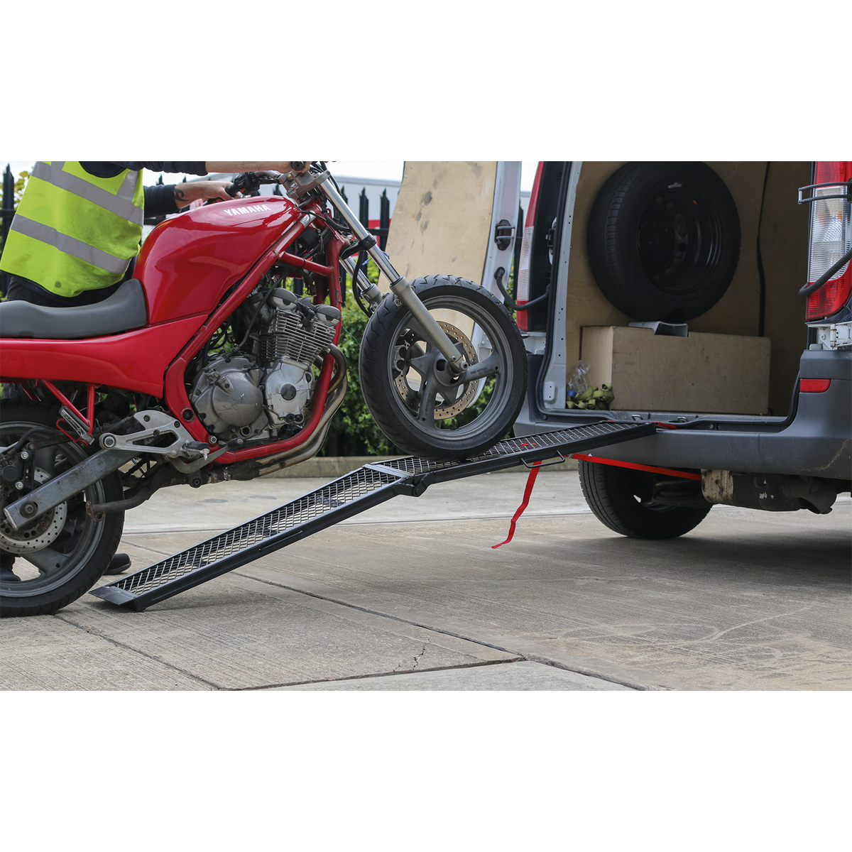 Steel Mesh Folding Loading Ramp 360kg Capacity MR360