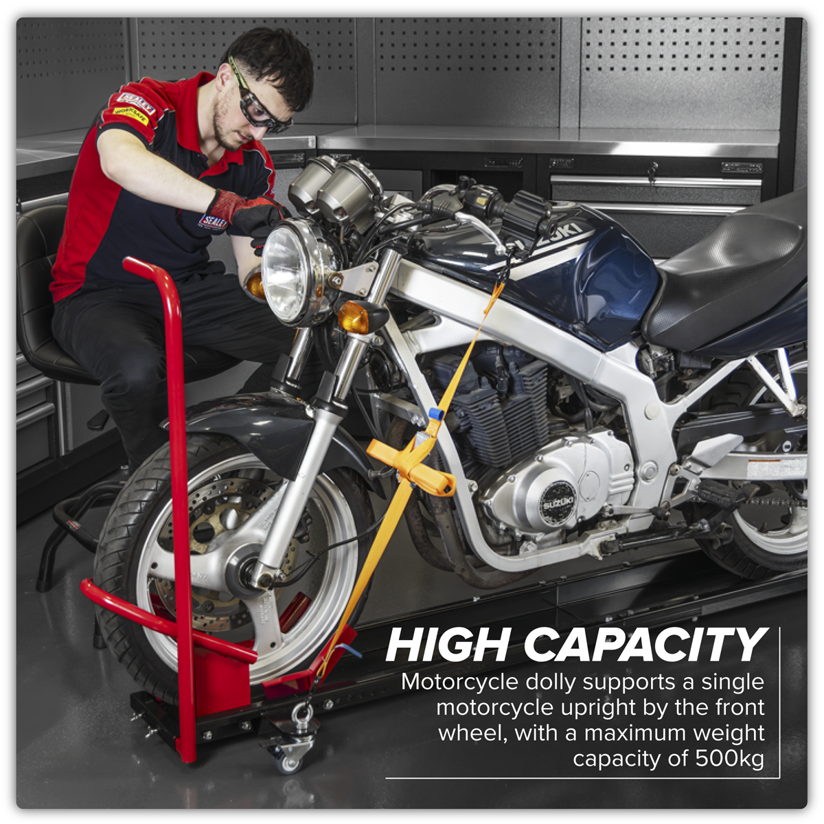 Motorcycle Upright Clamp Type Dolly MS063V
