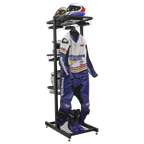 Freestanding Motorcycle Helmet & Gear Storage MS081FS2