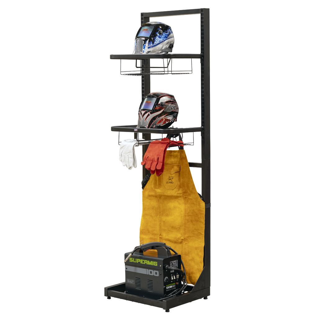 Freestanding Motorcycle Helmet & Gear Storage MS081FS