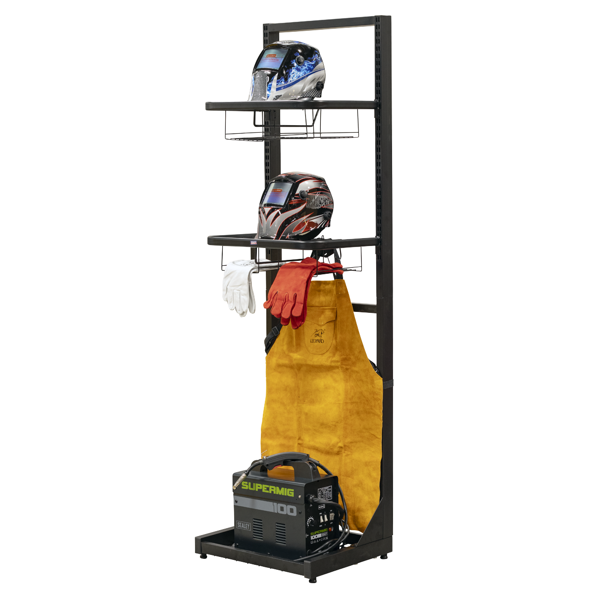 Freestanding Motorcycle Helmet & Gear Storage MS081FS