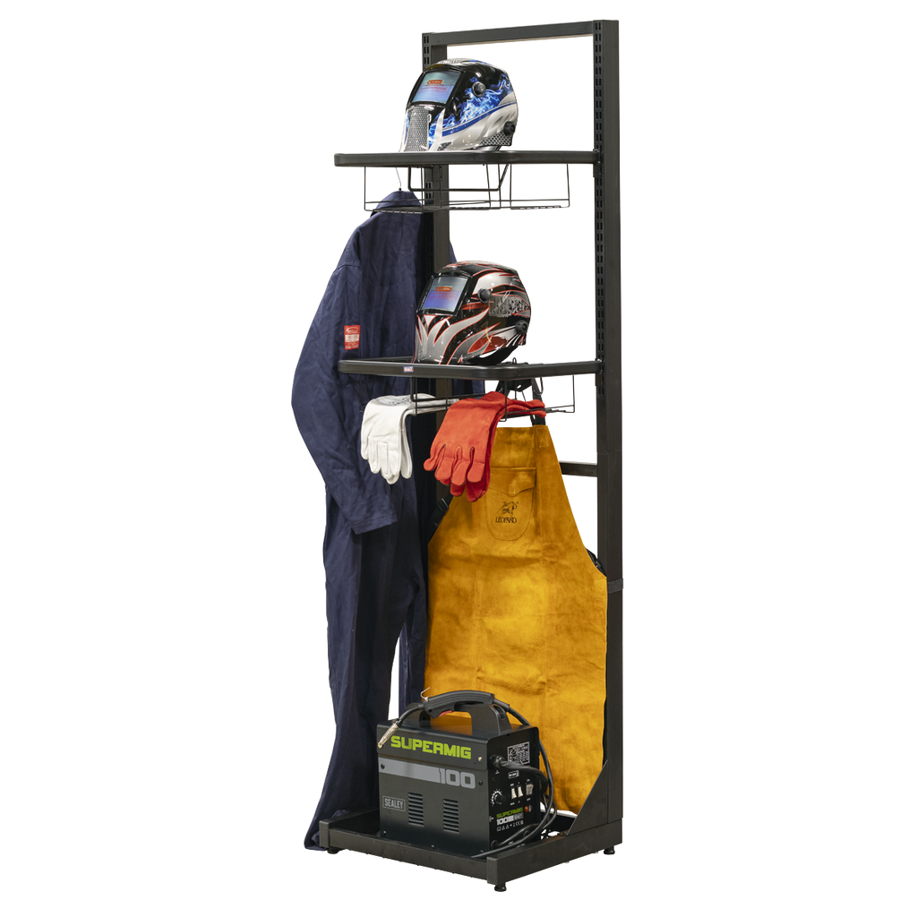 Freestanding Motorcycle Helmet & Gear Storage MS081FS