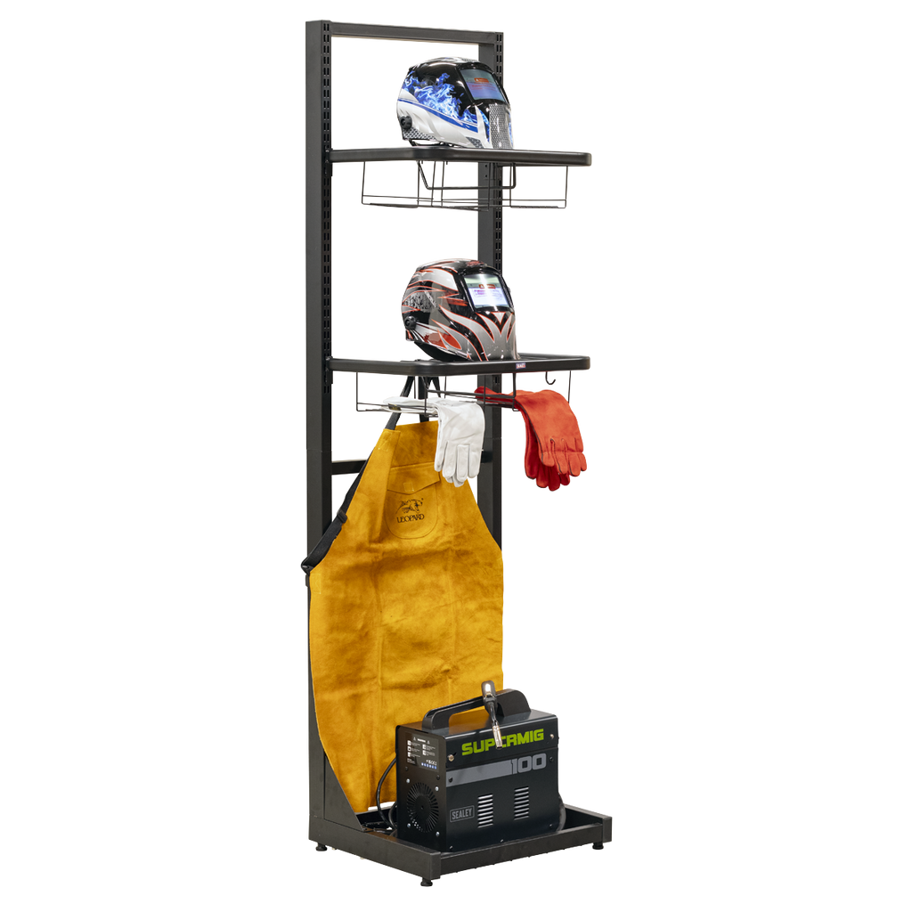 Freestanding Motorcycle Helmet & Gear Storage MS081FS