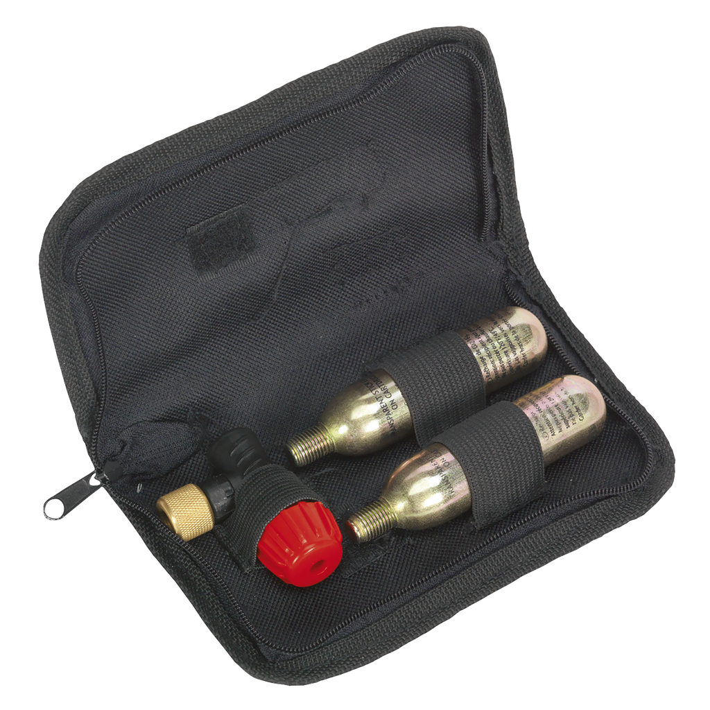 Motorcycle CO2 Emergency Tyre Inflator Kit MS087