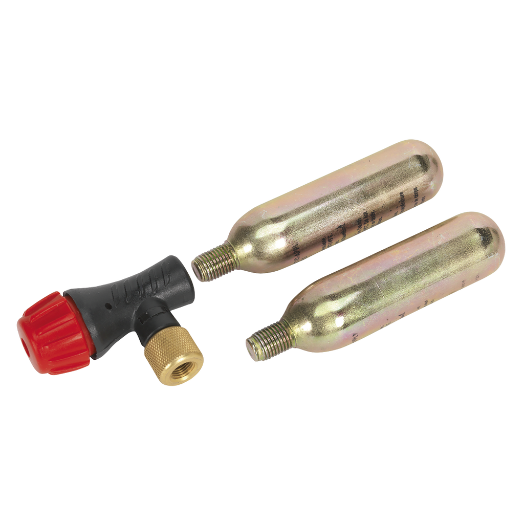 Motorcycle CO2 Emergency Tyre Inflator Kit MS087