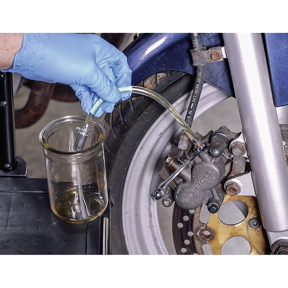 Motorcycle Brake Bleeder - Weighted MS098