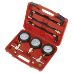 Motorcycle Compression & Fuel Pressure Gauge Set 3pc MS100