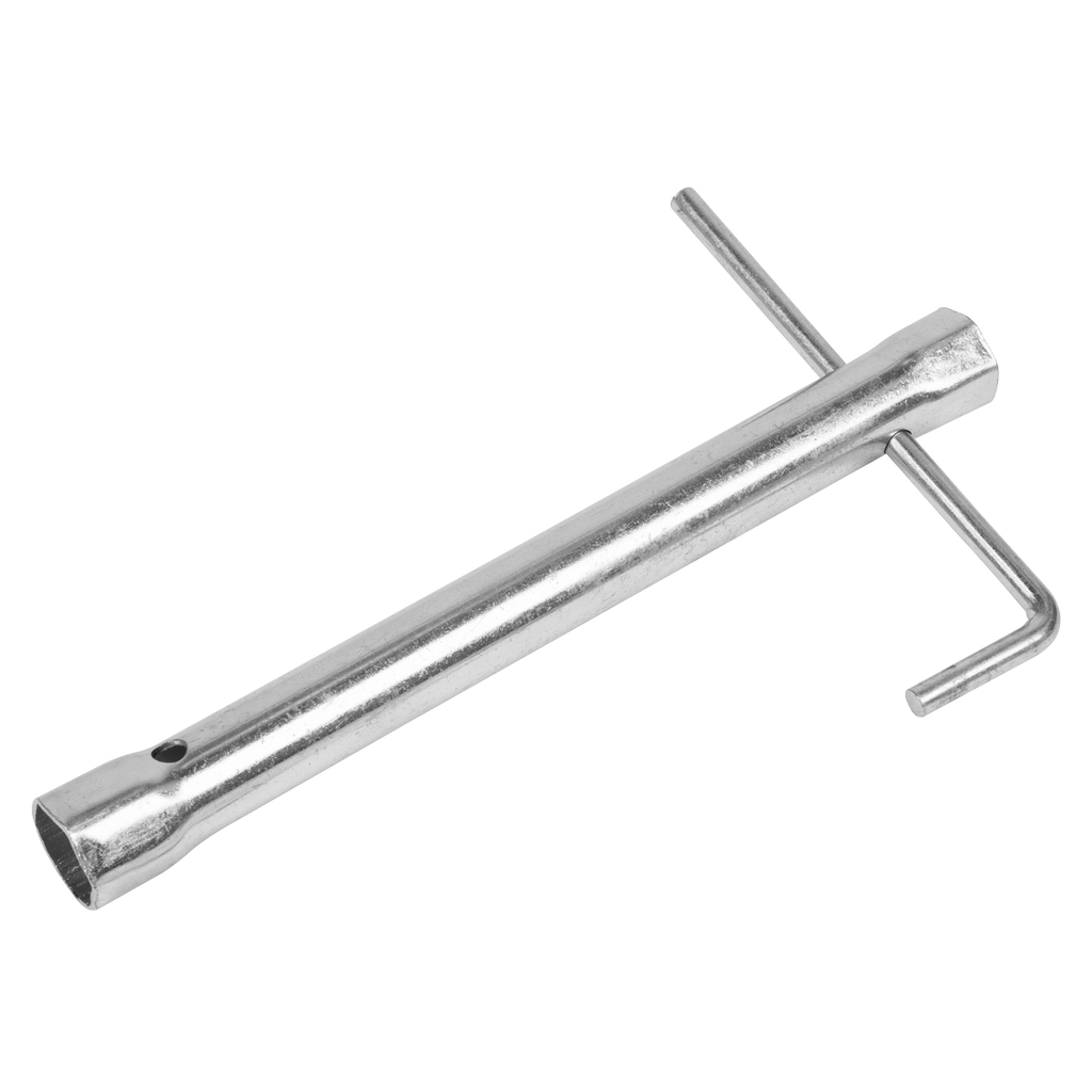 Long Reach Double End Spark Plug Box Spanner with L-Bar 16/18mm MS157