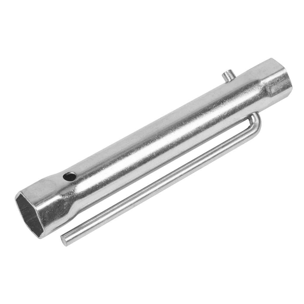 Long Reach Double End Spark Plug Box Spanner with L-Bar 17/21mm MS158