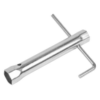 Long Reach Double End Spark Plug Box Spanner with L-Bar 17/21mm MS158