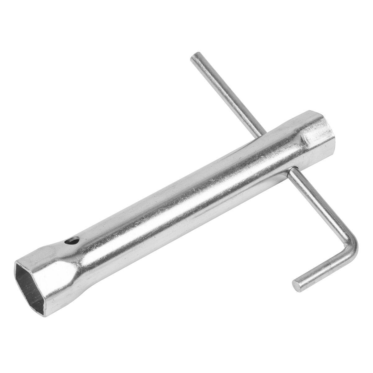 Long Reach Double End Spark Plug Box Spanner with L-Bar 17/21mm MS158