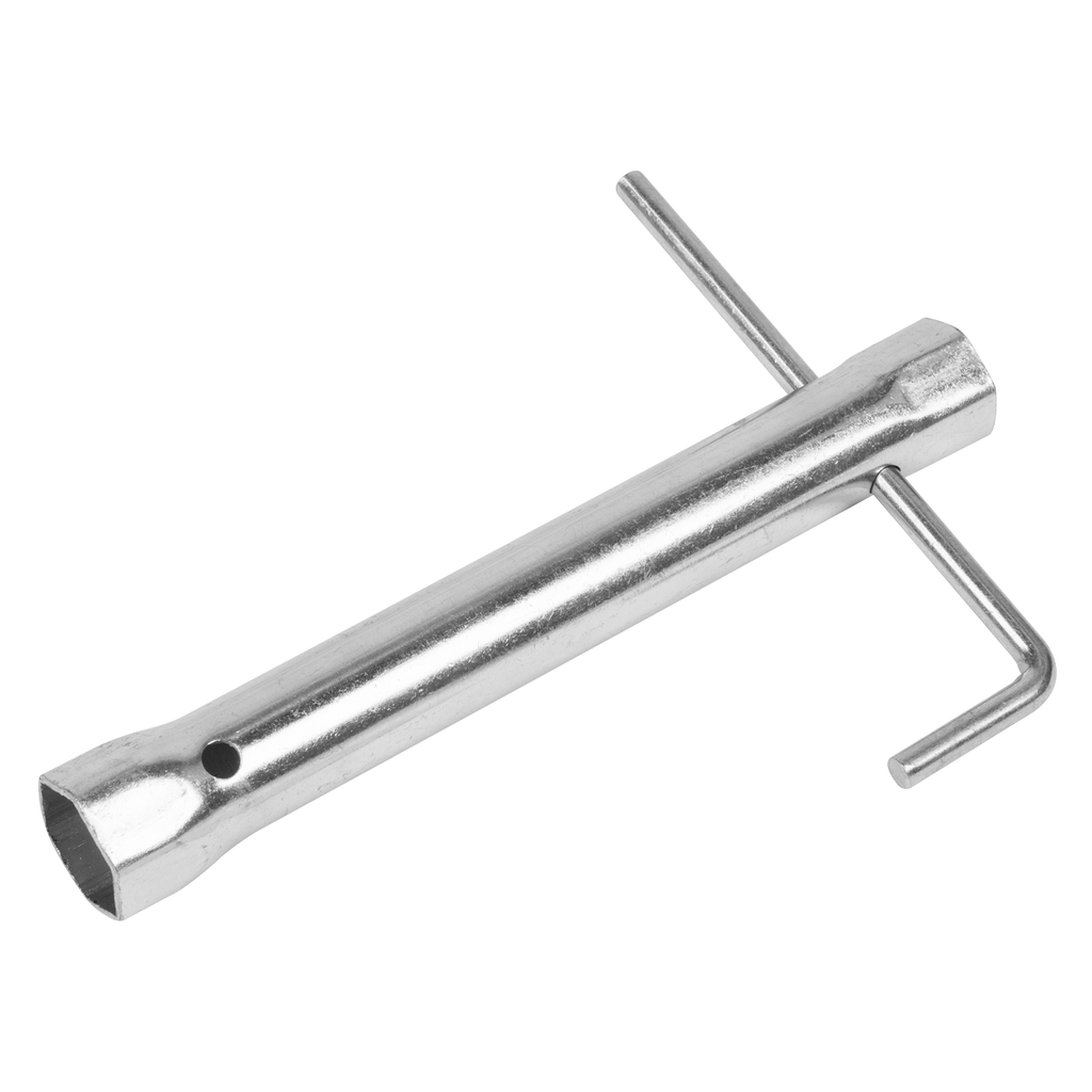 Long Reach Double End Spark Plug Box Spanner with L-Bar 18/21mm MS161