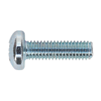 Zinc Plated Pan Head Pozi Machine Screw M6 x 20mm, DIN 7985Z - Pack of 50 MSP620