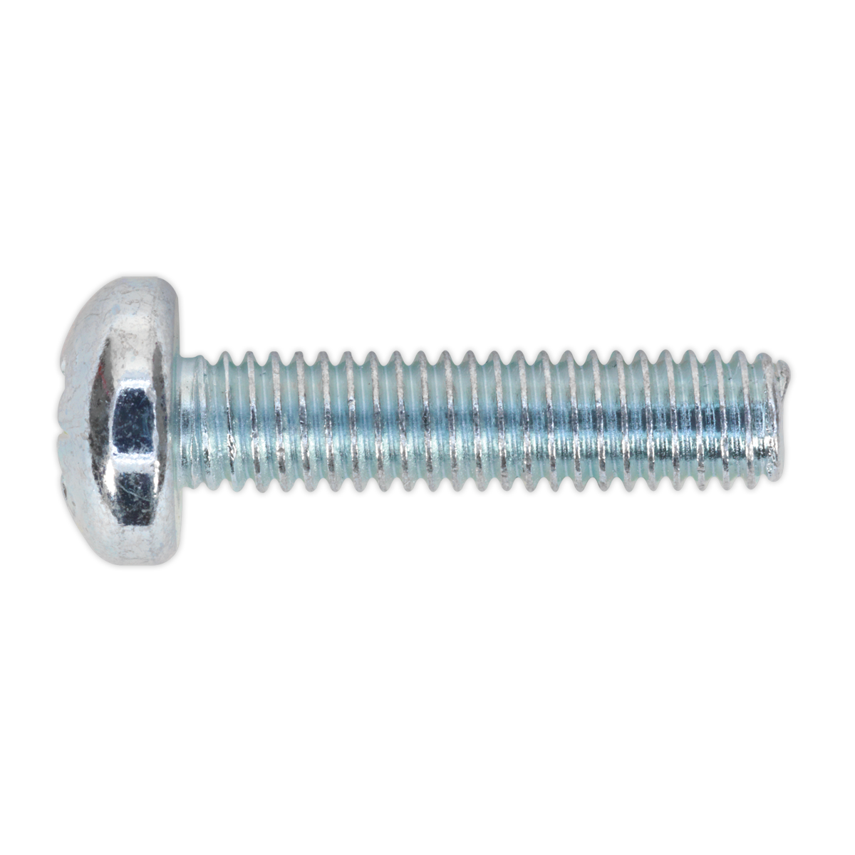 Zinc Plated Pan Head Pozi Machine Screw M6 x 25mm, DIN 7985Z - Pack of 50 MSP625