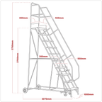 Mobile Safety Steps 11-Tread MSS11