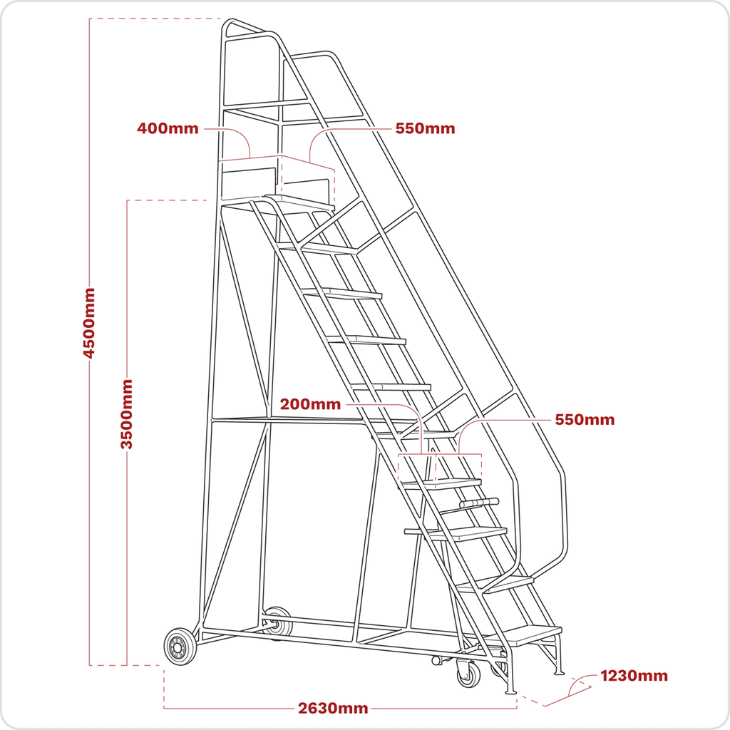 Mobile Safety Steps 14-Tread MSS14