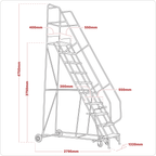 Mobile Safety Steps 15-Tread MSS15
