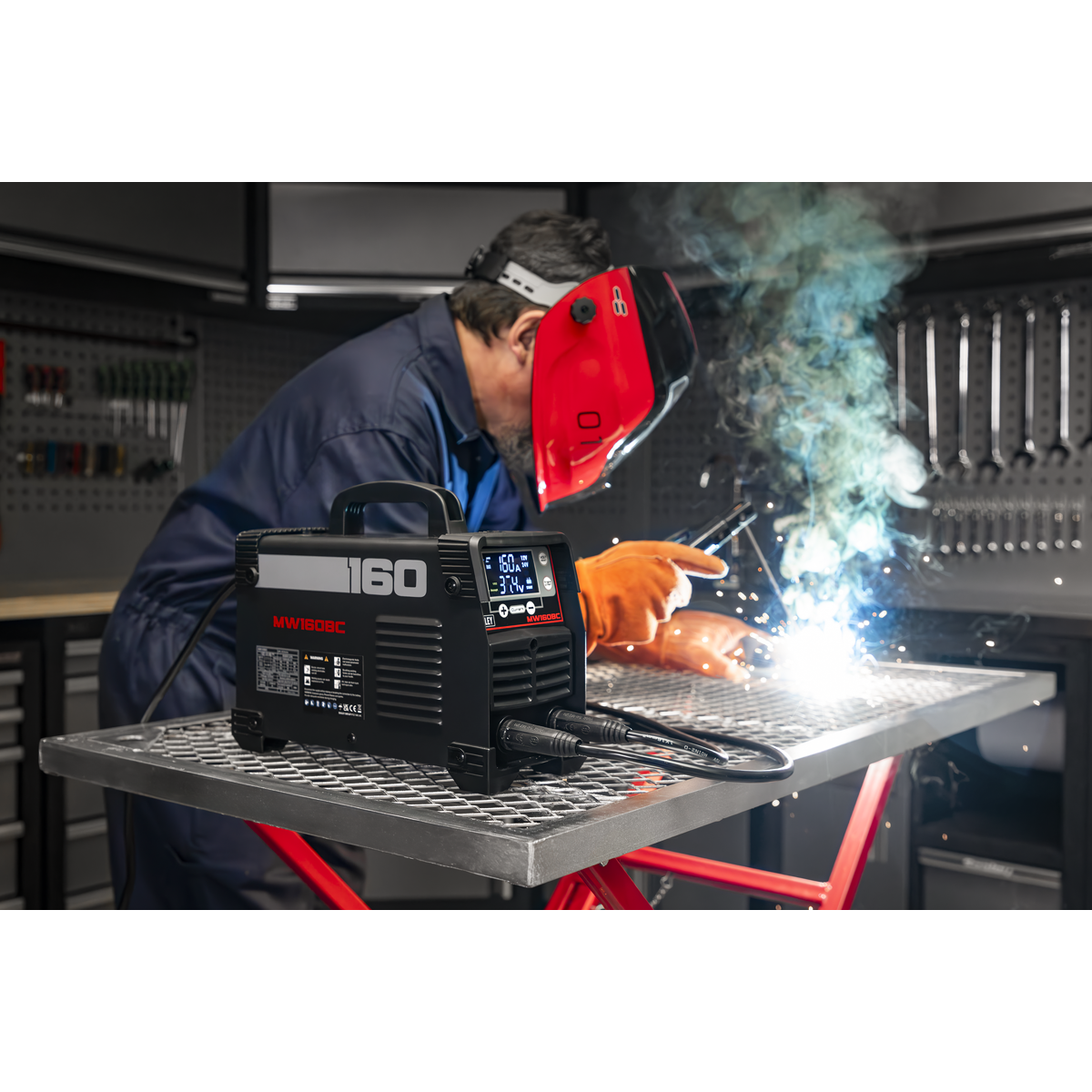MMA/ARC Inverter Welder 160A & Battery Charger/Starter 200A 230V MW160BC