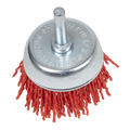 50mm Nylon Filament Cup Brush with 6mm Shaft NFB50