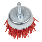 50mm Nylon Filament Cup Brush with 6mm Shaft NFB50