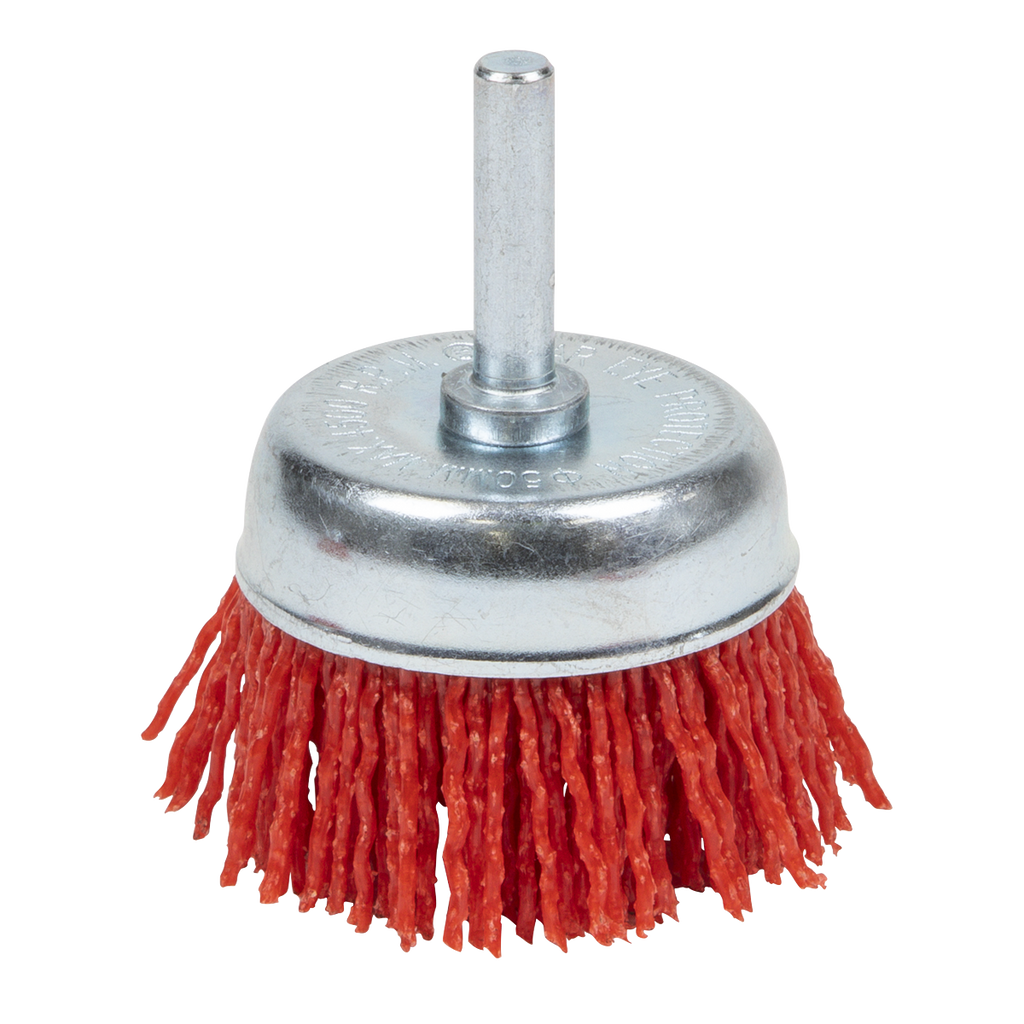 50mm Nylon Filament Cup Brush with 6mm Shaft NFB50