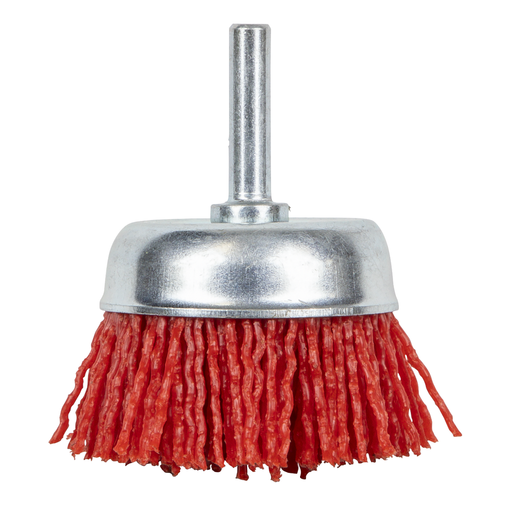 50mm Nylon Filament Cup Brush with 6mm Shaft NFB50