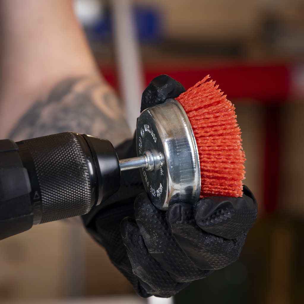 75mm Nylon Filament Cup Brush with 6mm Shaft NFB75