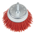 75mm Nylon Filament Cup Brush with 6mm Shaft NFB75
