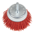 75mm Nylon Filament Cup Brush with 6mm Shaft NFB75
