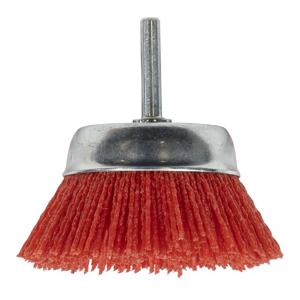 75mm Nylon Filament Cup Brush with 6mm Shaft NFB75