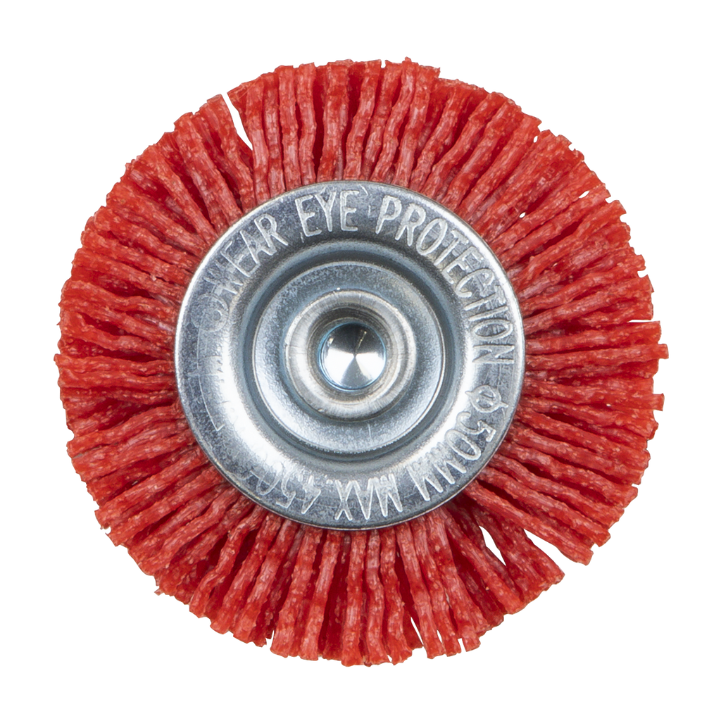 50mm Nylon Filament Circular Brush with 6mm Shaft NFBC50