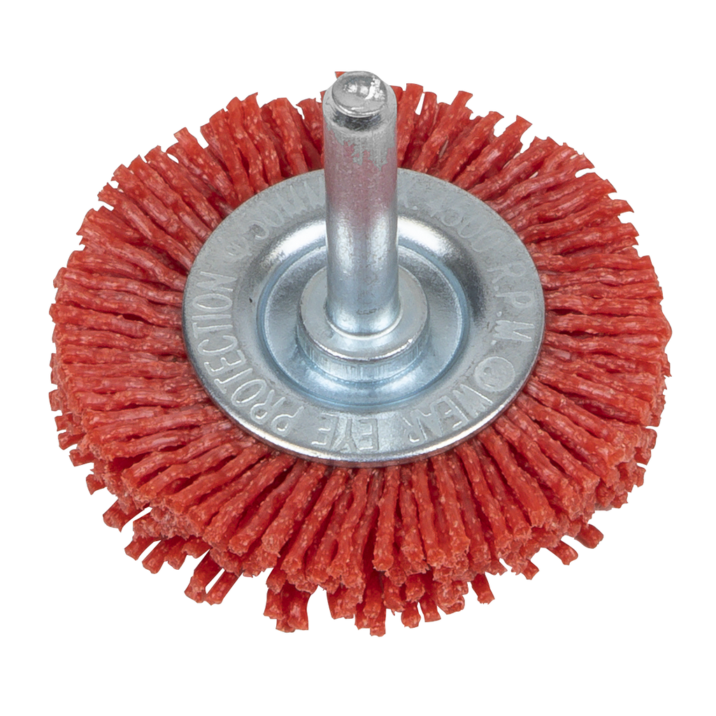 50mm Nylon Filament Circular Brush with 6mm Shaft NFBC50